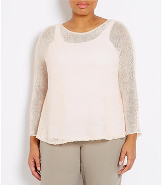 Eileen Fisher Plus Box Knit Top