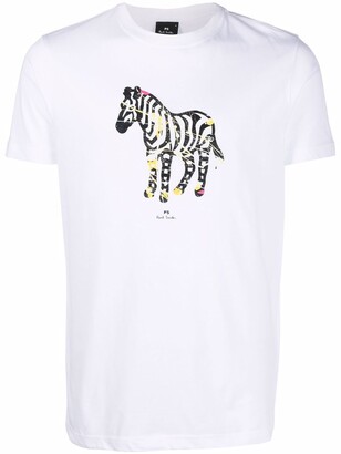 Paul Smith zebra-print T-shirt - ShopStyle