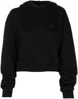 Thumbnail for your product : Moncler Cropped Logo Print Hoodie