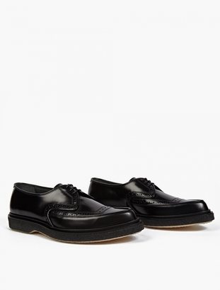 Adieu Black Leather Wtype 52* Pointed Brogues