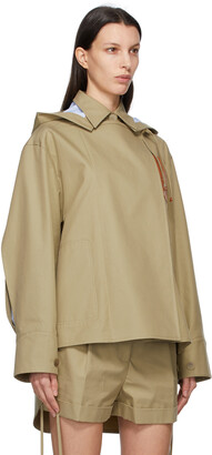 Loewe Beige Military Hooded Jacket