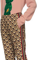 Thumbnail for your product : Gucci Brown Isometric G Lounge Pants