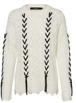 Thumbnail for your product : Vero Moda Aneta Lace-Up Sweater