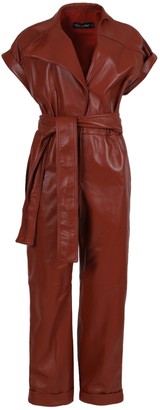 leather romper jumpsuit