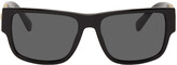 Thumbnail for your product : Versace Black Medusa Medallion Square Sunglasses
