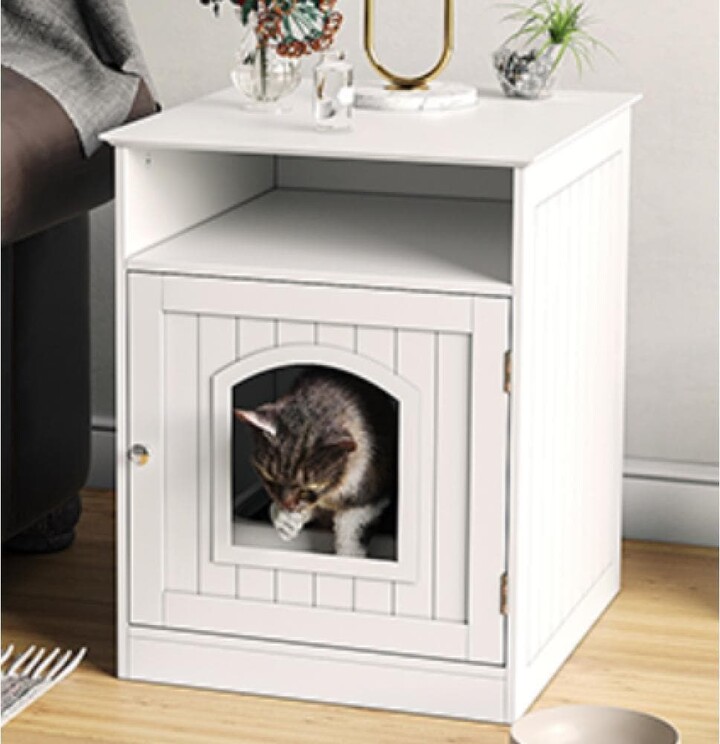 / Cat Litter Box Enclosure Hidden Litter Box Furniture ShopStyle