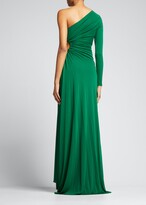 Thumbnail for your product : Halston Bay Matte Jersey Side-Cutout Gown