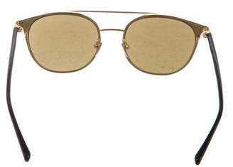 Linda Farrow Reflective Oversize Sunglasses