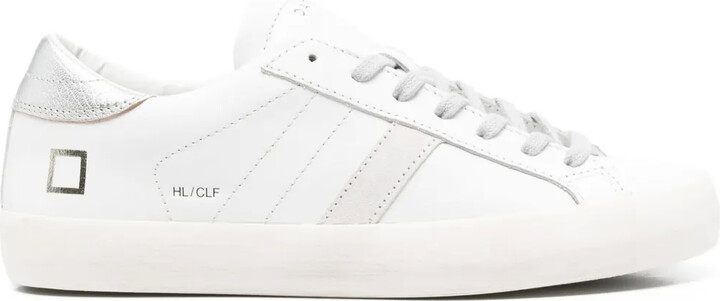 D.A.T.E Panelled Leather Low-Top Sneakers