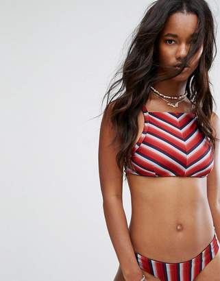 RVCA Reversible Stripe Crop Bikini Top