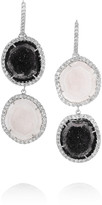 Thumbnail for your product : Kimberly 18-karat white gold, geode and diamond earrings