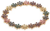 Thumbnail for your product : Sydney Evan 14K Yellow Gold & Gemstone Rainbow Daisy Eternity Bracelet