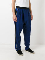 Thumbnail for your product : Haider Ackermann dropped crotch tapered track pants - men - Cotton/Acetate/Rayon - S
