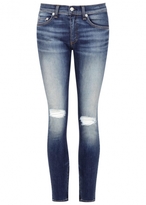 Thumbnail for your product : Rag and Bone 3856 rag & bone /JEAN Blue cropped skinny jeans