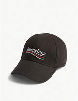 Balenciaga Bernie logo cotton strapback cap
