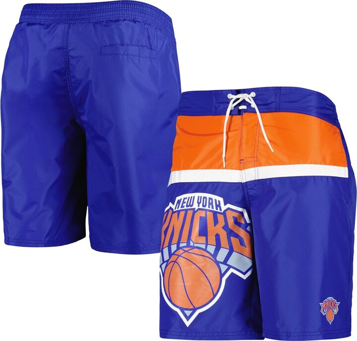 Men's Giii Sports by Carl Banks Blue New York Knicks Sea Wind Swim