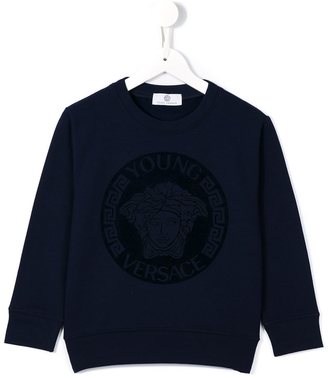 Young Versace - Medusa print T-shirt - kids - Cotton/Spandex/Elastane - 6 yrs