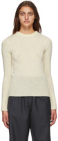 Thumbnail for your product : Lemaire Off-White Wool Fitted Sweater