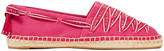 Thumbnail for your product : Tory Burch Lace-up Logo-print Cotton-canvas Espadrilles