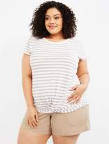 Thumbnail for your product : Motherhood Maternity Plus Size Secret Fit Belly Poplin Maternity Shorts
