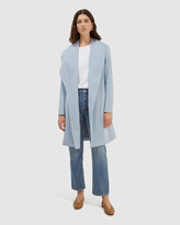Thumbnail for your product : SABA Women's Blue Coats & Jackets - Perry Wool Blend Drape Coat - Size One Size, XL at The Iconic
