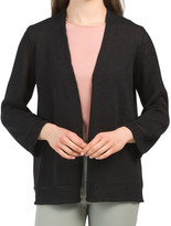Thumbnail for your product : Made In Italy Linen Blend Cardigan