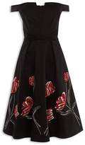 Thumbnail for your product : Karen Millen Embroidered Off-the-Shoulder Dress