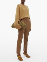 Thumbnail for your product : Petar Petrov Katja Boatneck Chunky-knit Cashmere Sweater - Camel