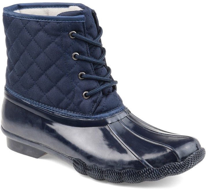 navy duck boots