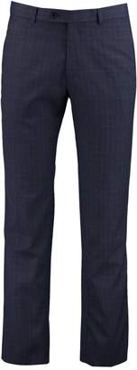 boohoo Skinny Fit Check Suit Trousers blue