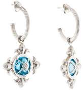 Thumbnail for your product : Jude Frances Topaz & Diamond Drop Earrings