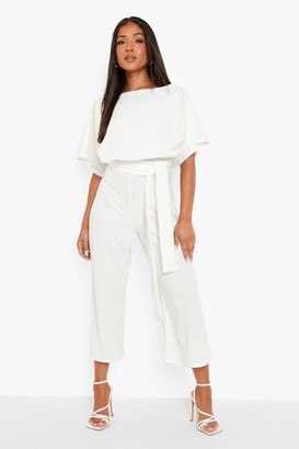 White petite jumpsuit uk Clearance