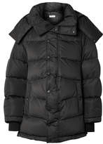 Thumbnail for your product : Balenciaga Swing Oversized Embroidered Quilted Shell Down Jacket - Black