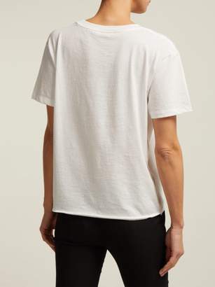 Saint Laurent Cotton T Shirt - Womens - White