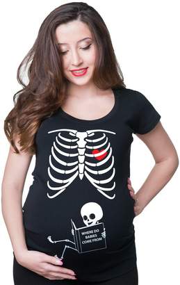 Silk Road Tees X-ray Skeleton baby maternity shirt