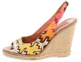 Thumbnail for your product : Missoni Slingback Wedge Sandals