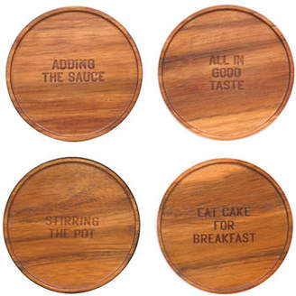 Kate Spade Set of Four Wood Coasters