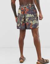 Thumbnail for your product : Weekday Apex Map Swim Shorts