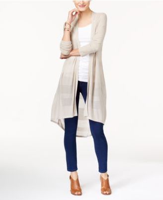 Style&Co. Style & Co High-Low Duster Cardigan, Created for Macy's
