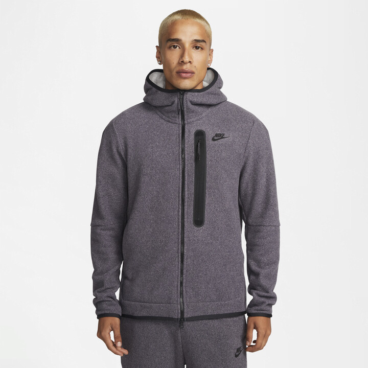Nike Men's Sportswear Tech Fleece Full-Zip Winterized Hoodie in Purple -  ShopStyle