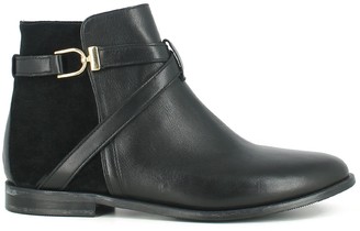 Jonak Dilling Leather Ankle Boots with Buckle