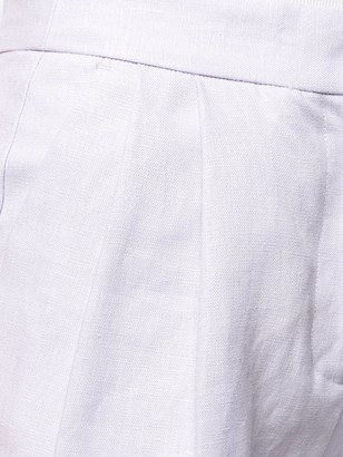 MICHAEL Michael Kors High-Rise Linen Shorts