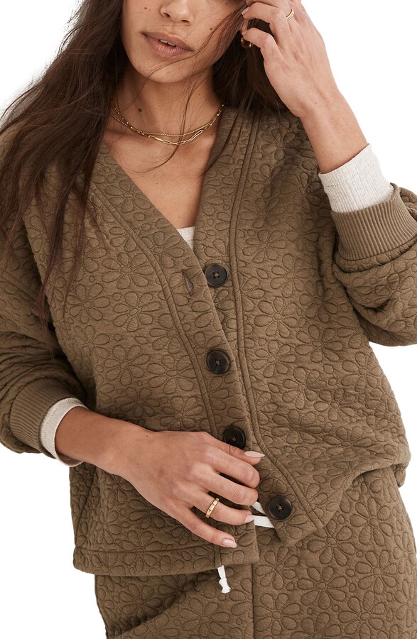 Cardigan Sweater With Flowers | Shop the world's largest 