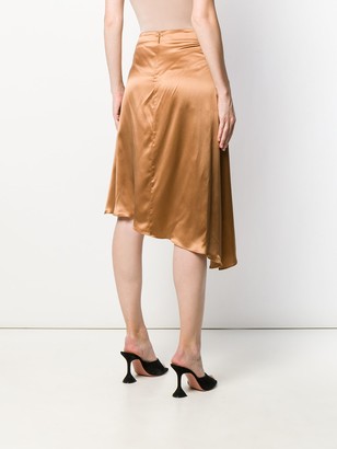 Versace Embellished Draped Mid-Length Skirt