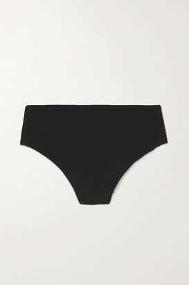 ATTICO Ribbed Bikini Briefs - Black