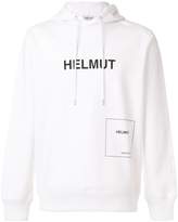 Helmut Lang logo print hoodie 