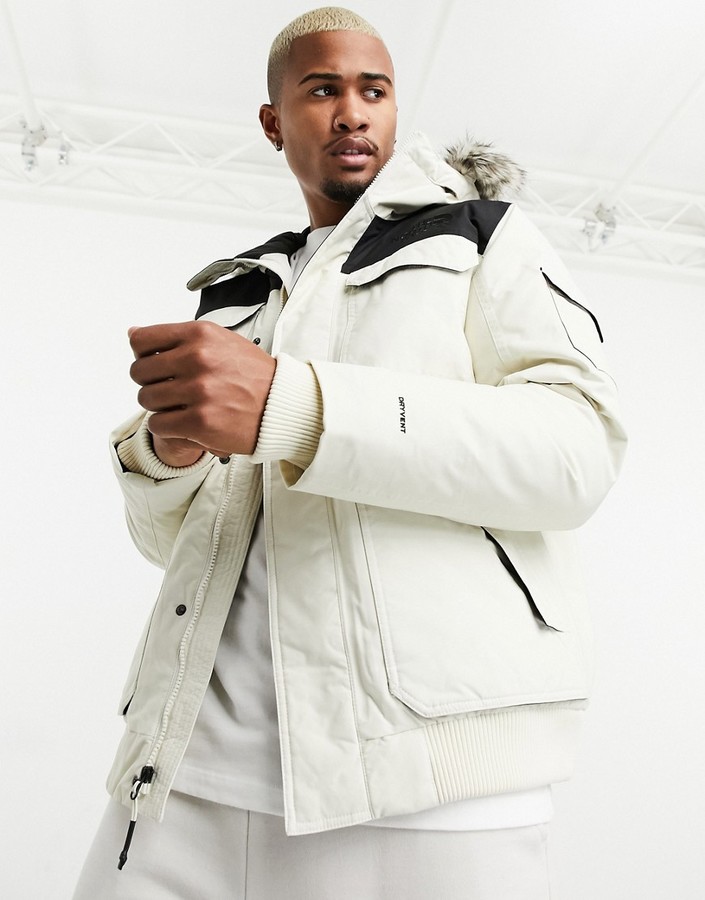 white north face winter jacket
