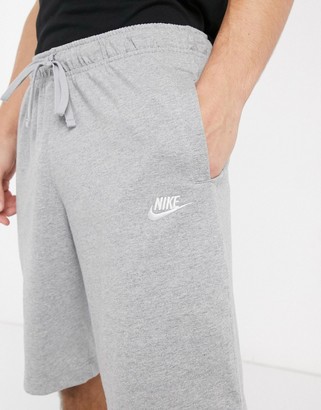 Nike jersey shorts in grey 804419 - ShopStyle
