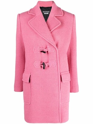 Boutique Moschino Double-Breasted Virgin Wool-Blend Coat