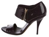 Thumbnail for your product : Gucci Patent Leather Ankle Strap Sandals